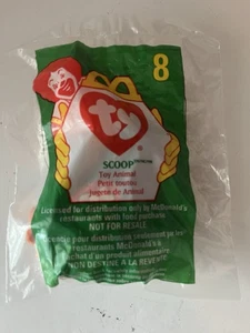McDonald's TY Teenie Beanie BABY #8 Scoop the Pelican New In Package Fast Ship - Picture 1 of 2