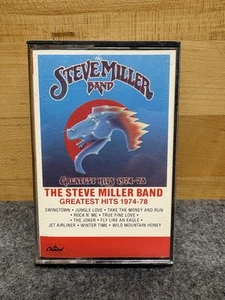 The Steve Miller Band Greatest Hits 1974-1978 Cassette Tape Classic Rock - Foto 1 di 3