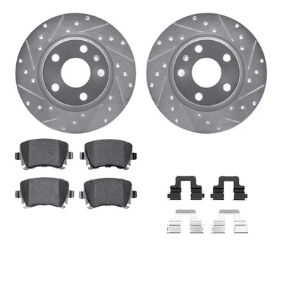 For Audi TT Quattro 09-15 Brake Kit Drilled & Slotted Rear Brake Kit w - Image 1 of 2