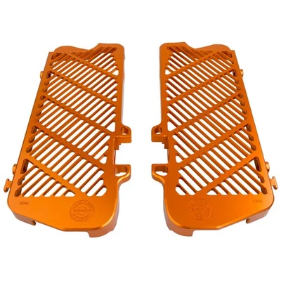 Bullet Proof Designs Radiator Guards Orange For HUSQVARNA FE 350 S 2015-2016 - Image 1 of 3