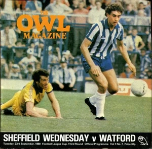 Sheffield Wednesday v Watford 23/09/80 League Cup 3rd Round - Picture 1 of 1