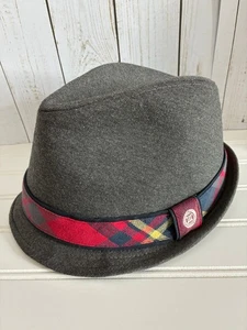 Vintage Trevero Herren grau Fedora Hut L/XL Oktoberfest - Bild 1 von 6