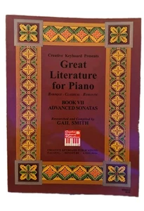 Great Literature for Piano Book VII Advanced Sonatas Vintage Sheet Music 1996 - Picture 1 of 8