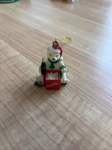 Vintage Coca Cola Weihnachtsbär Ornament gebraucht siehe Fotos - Bild 1 von 5