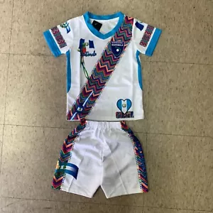 GUATEMALA KIDS SOCCER UNIFORMES 2024 TRAJECITO PARA NINOS/NINAS BLANCO Y CELESTE - Picture 1 of 16