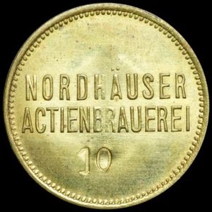 BIERMARKE: "Gut für 1 Liter". NORDHÄUSER ACTIENBRAUEREI - NORDHAUSEN / THÜRINGEN - Bild 1 von 2