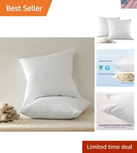 Luxurious 26"x26" Down Feather Pillows - Soft, Breathable Inserts for All Ages - Picture 1 of 9