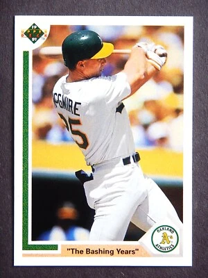 "The Bashing Years" #656 Upper Deck 1991 Baseball Card (Oakland Athletics) LN - Image 1 of 2