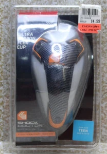 Shock Doctor Teen Ultra Carbon Flex Cup Supporter, Impact Shield, Gel Perimeter - Picture 1 of 7