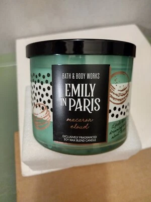 Bath & Body Works 3 Wick Candle Emily in Paris MACARON CLOUD   NEW - Image 1 of 3