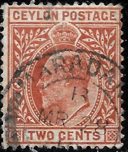 1904 Ceylon Sc#178 EDWARD VII USED - Picture 1 of 1
