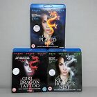 The Girl With The Dragon Tattoo Blu-ray Millenium Trilogy VGC
