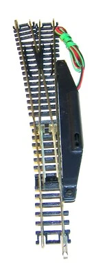 Atlas N Track Nickle Remote Control Switch Left Hand Turnout  6" Excellent - Image 1 of 3