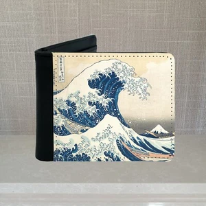 The Great Wave off Kanagawa PU Leather Wallet (Art, Hokusai) - Picture 1 of 2