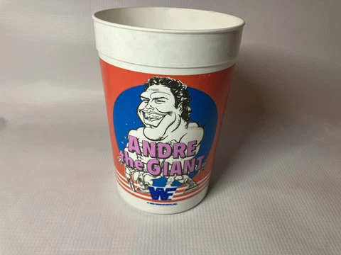 1985 ANDRE THE GIANT 7 11 BIG GULP PEPSI PLASTIC DRINKING CUP TITAN  WWE WCW WWF Cover