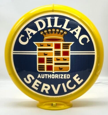 CADILLAC Gas Pump Globe - 13.5" - SHIPS FULLY ASSEMBLED! READY FOR YOUR PUMP!! - Image 1 of 4