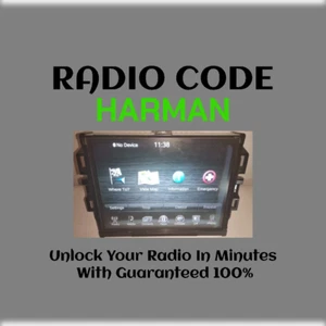 ANTI-THEFT HARMAN RADIO CODE SERIES UCONNECT 8.4 VP4 E STEREO PINCODE SERVICE - Picture 1 of 5