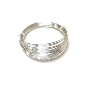 Alambre artesanal de cobre plateado 925 bobina de 4M de 1 mm de grosor - Imagen 1 de 1