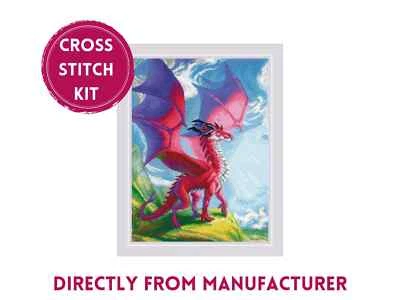 Kit de punto de cruz contado RIOLIS 2127 Your Mighty Dragon-Mysterious Pink Creature Foto 1 de 4