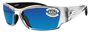 Costa del Mar Corbina silbernes Gestell blau verspiegelt 580G Glas polarisierte Gläser - Bild 1 von 9