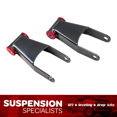 1" MaxTrac Rear Drop Shackles For 2011-2019 Chevy Silverado GMC Sierra 2500HD Foto 1 de 3