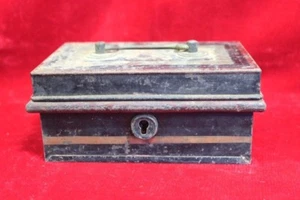 Iron Case Box Old Vintage Antique Home Decor Decorative Collectible - Picture 1 of 5