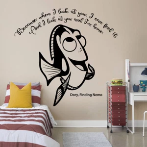 Dory Nemo Cartoon Life Quote Kids Vinyl Art Sticker For Home Room Wall Decals - Picture 1 of 6