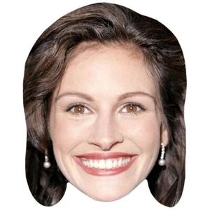 Julia Roberts (Smile) Celebrity Mask, Flat Card Face - Picture 1 of 3