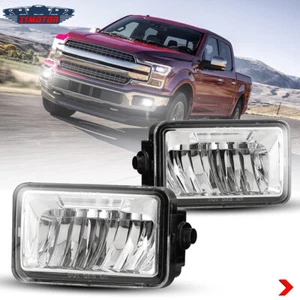 LED Fog Lights for 2015-2020 Ford F-150 Front Bumper Assembly Lamps W/Bulbs Pair - Picture 1 of 6