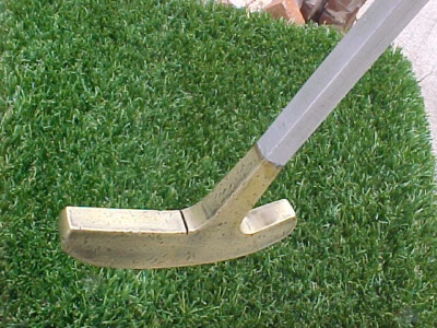 Rare Otey Crisman Square Shooter Brass Head 2-WAY RH or LH Putter 37" Golf Club - Image 1 of 4
