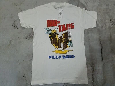 Camiseta blanca pequeña para hombre Wu Tang Killa Bees Foto 1 de 4