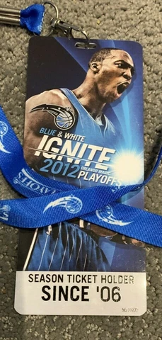 Orlando Magic NBA 2012 Playoffs Ticket Lanyard Cover