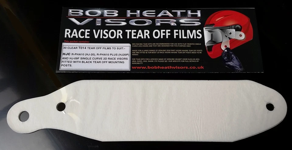 HJC RPHA10, RPHA 10+,RPHA11, HJ 20, HJ 20P, HJ 26, HJ-09F TEAR OFFS, CLEAR T014 - Image 1 of 1