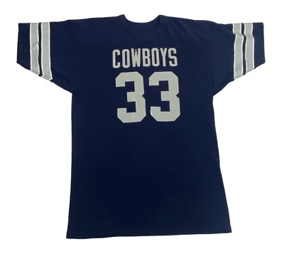 Camiseta deportiva vintage Russell Athletic Dallas Cowboys #33 Tony Dorset XXL EE. UU. Foto 1 de 4