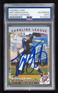 Mike Moustakas Signed 2009 Grandstand Carolina League Card #23 (PSA) Blue Rocks - Picture 1 of 2