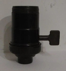 Vintage Leviton 1930er-1950er Bakelit Turn Key Paddel Buchse Uno Gewinde - Bild 1 von 5