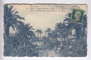 CPA  NICE 06 - ALOES ET PALMIERS JARDIN DU ROI ALBERT 1ER COTE D'AZUR 1924  ~C22 - Picture 1 of 2