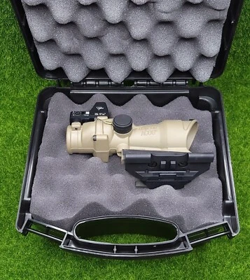 Trijicon ACOG 4x32 ECOS Scope Amber .223 Crosshair & 3.25 MOA RMR - TA01-D-10055 - Image 1 of 4