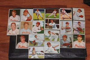 19 diff. Tarjetas de béisbol 1950 Bowman, Philadelphia Phillie inc Ashburn & Roberts - Imagen 1 de 2