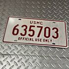 US Marine Corps USMC Vintage Military License Plate From japan D