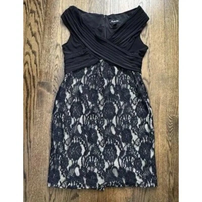 Scarlett Nite Womens Black Size 14 Lacey Elegant Formal Dinner Event Dress - Image 1 of 4