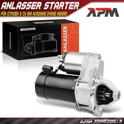 Starter Starter 0.7 KW for Citroen 2 CV Ami Acadiane Dyane Mehari 0.4 0.6 0.8 - Image 1 of 4