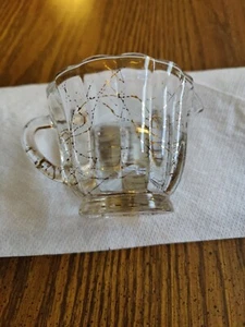 Federal Glass Creamer Gold Confetti Drizzles 4.5" X 2.5" Tall Excellent Conditio - Picture 1 of 4