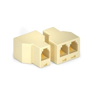 Easy Installation RJ11 Phone Splitter Double Phone Line Splitter For Clear Call - Afbeelding 1 van 8