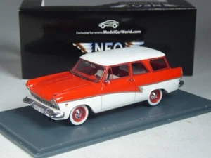 (KI-07-37) Neo Scale Models Ford Taunus P2 Kombi rot/weiß ltd. 300, 1:43 in OVP - Bild 1 von 2