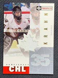 Brent Krahn BK Game Jersey Material CHL Jersey NHL Upper Deck 2001 - Bild 1 von 4