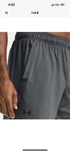 Pantalones cortos elásticos de entrenamiento Under Armour Brilliant Academy gris XXL para hombre - Imagen 1 de 5