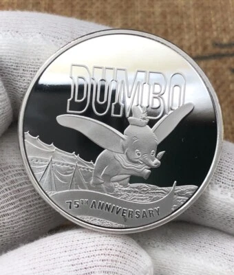 Moeda medalhão coletiva Disney Dumbo elefante voador 75º aniversário LE150 - Imagem 1 de 4