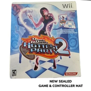 NEW SEALED Nintendo Wii Dance Dance Revolution Hottest Party 2 + Konami Pad - Picture 1 of 8
