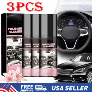 3PCS Car Interior Cleaner - 100ml Car Interior Cleaner, Vehicle Interior Polish - Picture 1 of 14